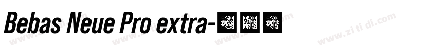 Bebas Neue Pro extra字体转换